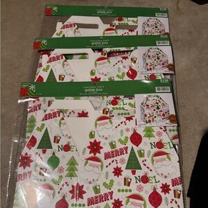 Christmas Theme Gable Treat Boxes